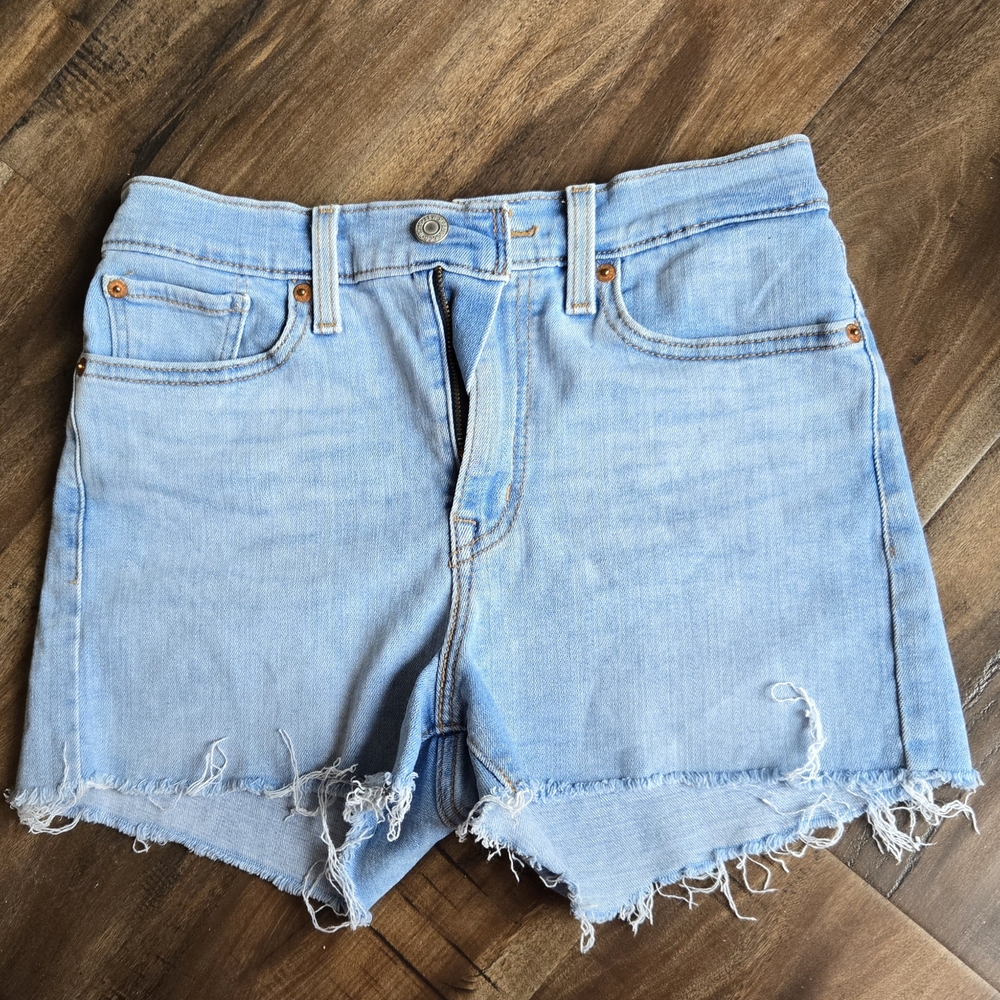 Levi Light Blue Denim Women's Shorts